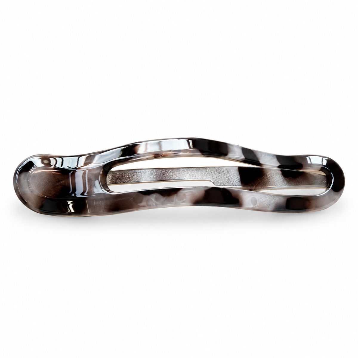 Tortoise Shell Oval Duckbill Hair Clip for Everyday Styling
