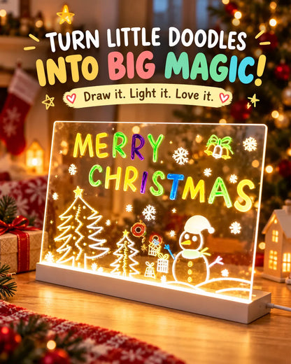 Glow & Draw LED Magic Drawing Board ✨🎨