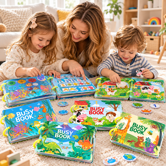 4Pack Interactive Learning Busy Books for Kids