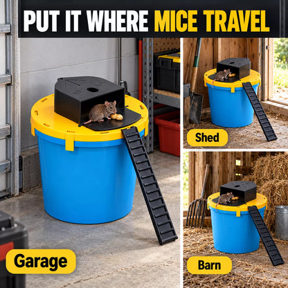 Auto-Reset Multi-Catch Mouse Trap – Reusable, No Batteries Needed