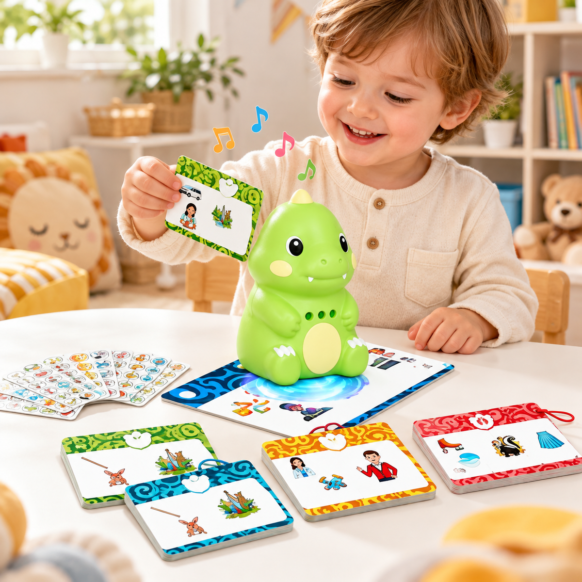 Talking Flash Cards Learning Toy – Interactive Vocabulary Reader for Kids