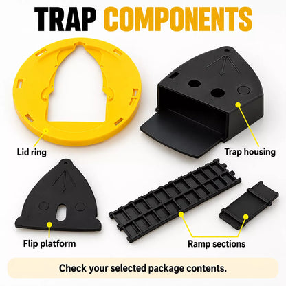 Auto-Reset Multi-Catch Mouse Trap – Reusable, No Batteries Needed